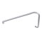 FHC 6" Pull Handle 24" Towel Bar Combo No Washers, Satin Nickel (US15) Finished